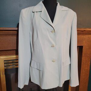 Charter Club Classic Light Green Blazer Size 14